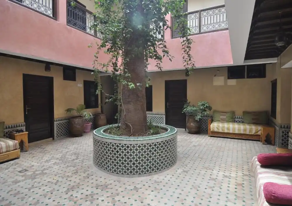 Simple and affordable Hotel Cecil in Marrakech, near the city center.