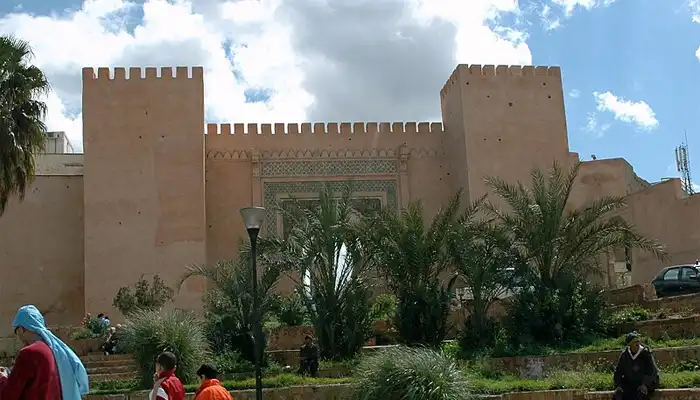 Bab El-Berdaine in Meknes, a historic fortified gate reflecting the city's military and architectural heritage.