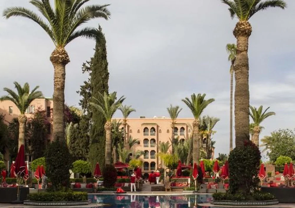 Stylish Sofitel Marrakech with a blend of French elegance and Moroccan charm.