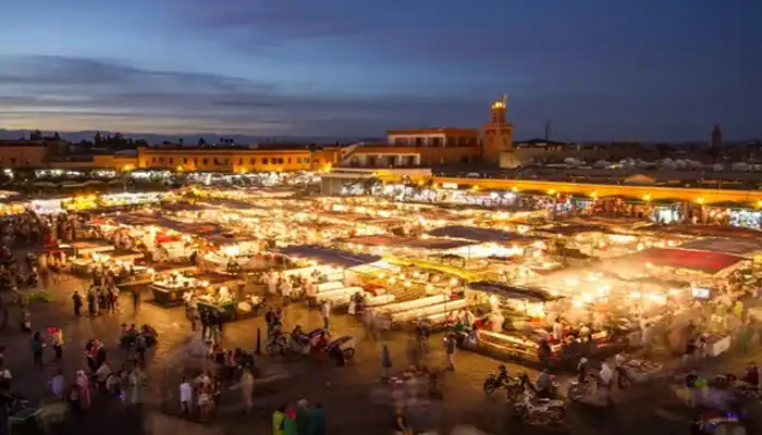 Jemaa el-Fnaa by night