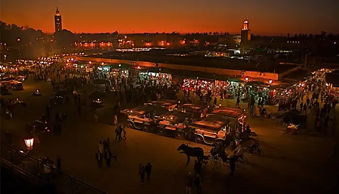 Jemaa el-Fnaa night view